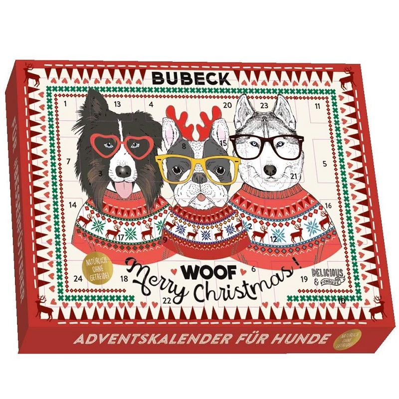 Vitakraft Adventskalender für Hunde Weihnacht Mit 8 verschiedenen Snacksorten 