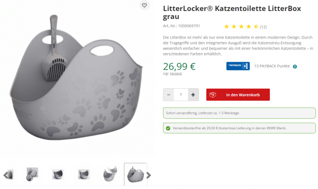 Katzentoilette von LitterLocker® - praktisch & modern