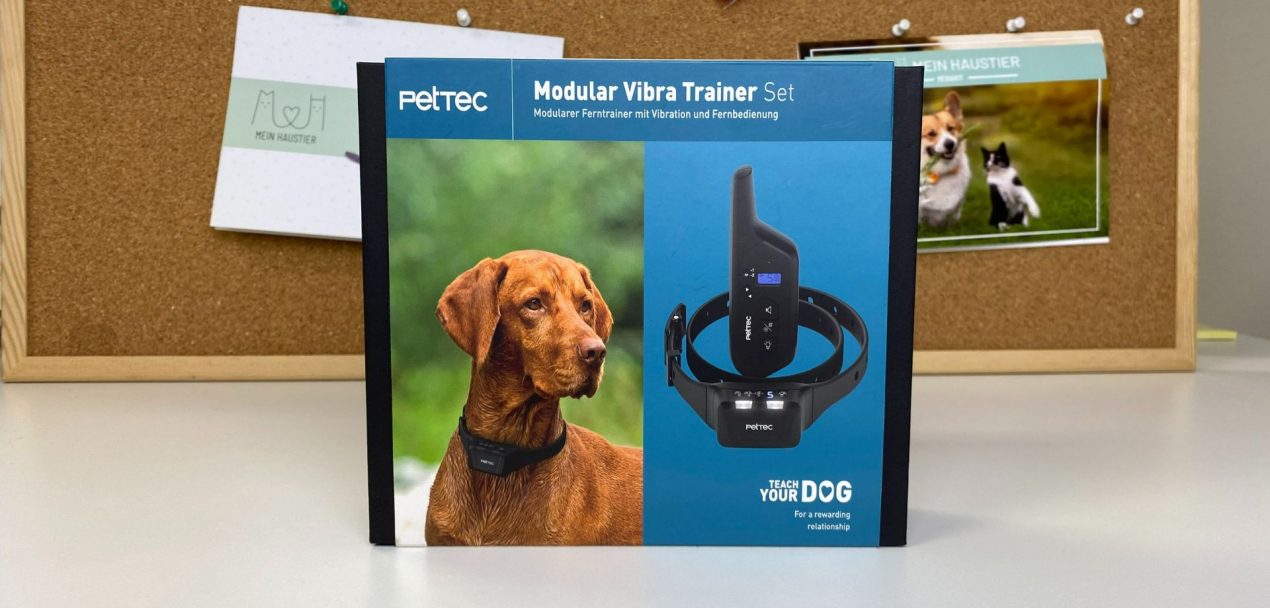 PetTec Erziehungshalsband mit starker Vibration, wasserdichter Ferntrainer
