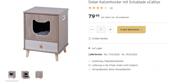 eure Samtpfote Katzenschrank von Tchibo für Praktische Katzenmöbel