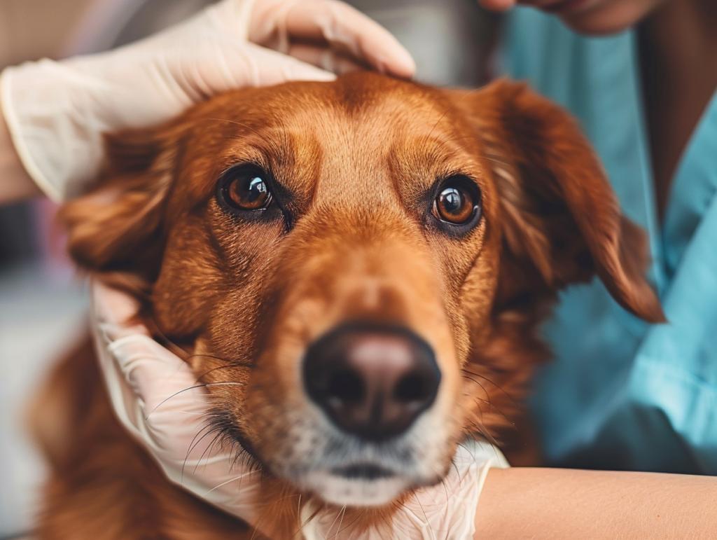 hund bei der untersuchung